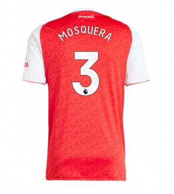 Arsenal Cristhian Mosquera #3 Hjemmebanetrøje 2025-26 Kort ærmer